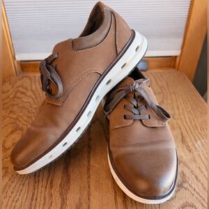 Lands’ End Men’s Brown Leather Shoes | Size 9.5 | Like New Comfort Sole